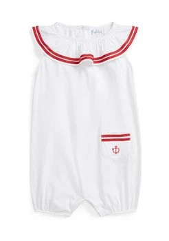 Ralph Lauren | Baby Girls Smocked Cotton Jersey Peplum Top,商家Belk,价格¥168