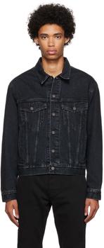 商品SEEKINGS | Black Quilted Denim Jacket,商家SSENSE,价格¥8652图片