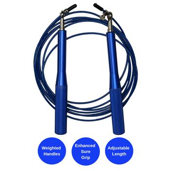 商品Jupiter Gear | Adjustable Speed Cable Weighted Jump Rope,商家Premium Outlets,价格¥152图片
