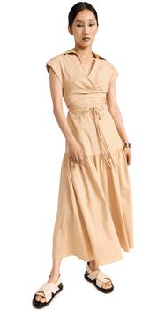 10 Crosby Derek Lam, Derek Lam | Derek Lam 10 Crosby Charlene Cut Out Shirt Dress商品图片 