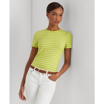 Ralph Lauren | Women's Striped Stretch Cotton T-Shirt商品图片,