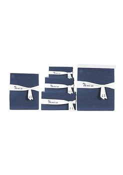 商品Old Modern Handicrafts | Home Decorative Blue Fabric Basket With Bow Decoration, Set of 5,商家Belk,价格¥1249图片