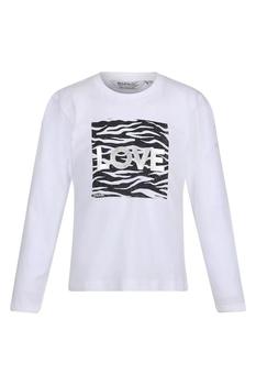 Regatta | Childrens/Kids Wenbie III Zebra Print Long-Sleeved T-Shirt商品图片,9折×额外9.5折, 额外九五折