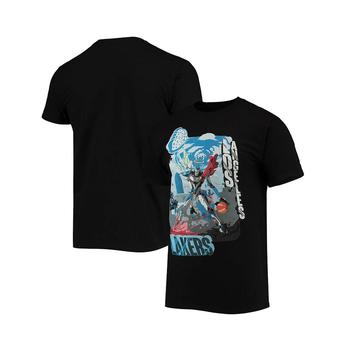 lakers评价, NBA Exclusive Collection | Men's NBA x McFlyy Black Los Angeles Lakers Identify Artist Series T-shirt商品图片 
