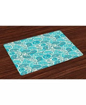 Ambesonne | Turquoise Place Mats, Set of 4,商家Macy's,价格¥228