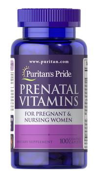 Puritan's Pride | Prenatal Vitamins 100 Caplets商品图片,