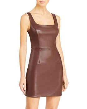 推荐Faux Leather Mini Dress - 100% Exclusive商品