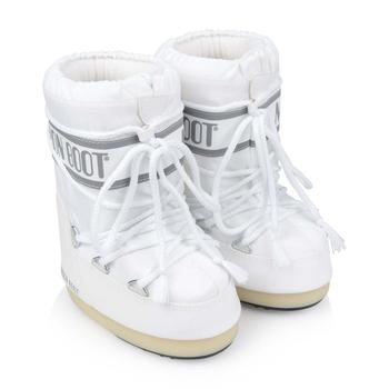 商品Moon Boot Pink, Navy, White, Black  Kids Nylon Snow Boots图片