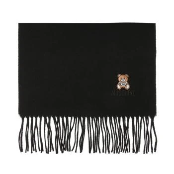 Moschino | MOSCHINO 男士黑色羊毛围巾 50091-M5166-016,商家Beyond Italylux,价格¥359