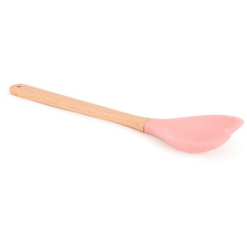 商品Love heart shape silicone spoon in pink图片