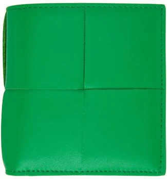 Bottega Veneta | 绿色 Slim 双折钱包,商家SSENSE CN,价格¥5099