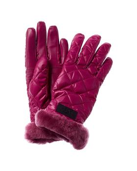 商品UGG Quilted All Weather Leather Tech Gloves图片