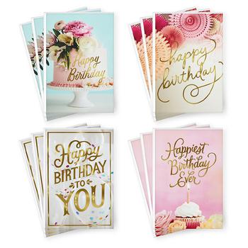商品Birthday Cards Assortment, Balloons, Cake, Flowers图片