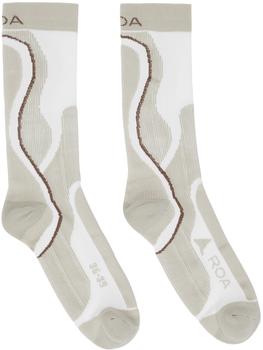 商品ROA | Beige Moisture-Wicking  Socks,商家SSENSE,价格¥393图片