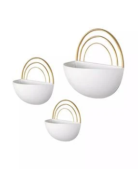 Danya B | Crescent 3-Piece Metal Wall Planter Set,商家Macy's,价格¥741