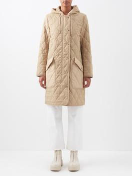 加拿大burberry大衣, Burberry | Roxby quilted nylon-canvas coat商品图片 