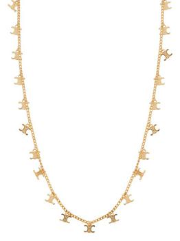 celine triomphe, Celine | Triomphe swing necklace in brass with gold finish商品图片 