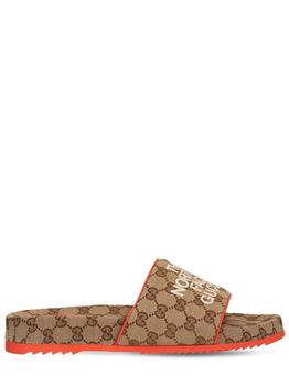 Gucci | X The North Face Gg Canvas Slide Sandals商品图片,