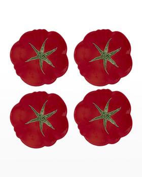 商品Bordallo Pinheiro | Tomato Fruit Plates, Set of 4,商家Neiman Marcus,价格¥975图片
