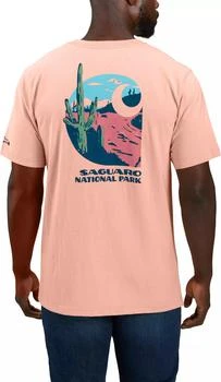 推荐Carhartt Mens Relaxed Fit Heavyweight Saguaro National Park K87 Graphic T Shirt商品