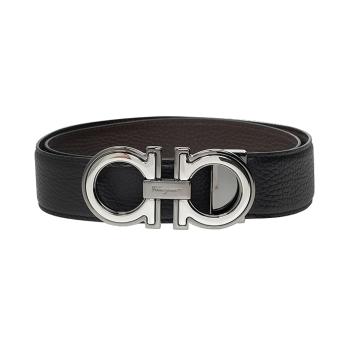 真皮菲拉格慕腰带, Salvatore Ferragamo | SALVATORE FERRAGAMO 黑色男士腰带 67-A254-734227商品图片 独家减免邮费