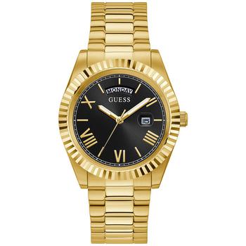 GUESS | Men's Gold-Tone Stainless Steel Bracelet Watch, 42mm商品图片,7.5折