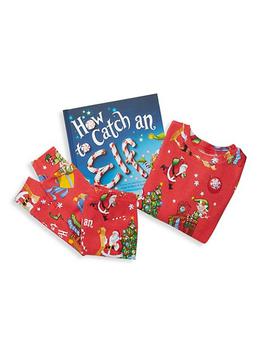 商品Books To Bed | Little Boy's Three-Piece How To Catch An Elf Christmas Book & Pajama Set,商家Saks Fifth Avenue,价格¥237图片