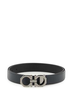加拿大菲拉格慕皮带, Salvatore Ferragamo | REVERSIBLE LEATHER BELT WITH GANCINI LOGO商品图片 