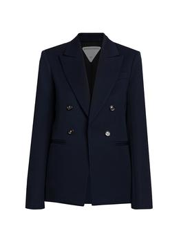 Bottega Veneta | Sartorial Grain-De-Poudre Unbuttoned Jacket商品图片,独家减免邮费
