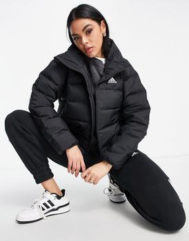 Adidas | adidas Outdoor Helionic down puffer jacket in black商品图片,额外9.5折, 额外九五折
