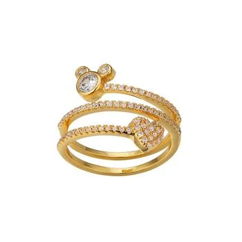 Disney | Cubic Zirconia Mickey Mouse and Heart Spiral Ring,商家Macy's,价格¥295