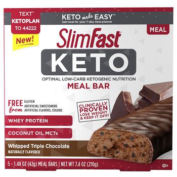 商品SlimFast Keto生酮三倍巧克力棒图片