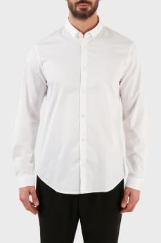 Armani Exchange | ARMANI EXCHANGE 男士白色棉质长袖衬衫 3LZC41-ZNAUZ-1100商品图片,满$100享9.5折, 满折