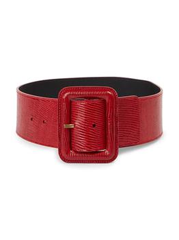 ysl皮带, Yves Saint Laurent | Lizard-Embossed Leather Belt商品图片 