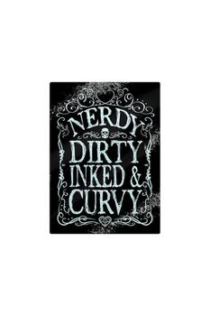 Grindstore | Grindstore Nerdy Dirty Inked & Curvy Chopping Board ONE SIZE商品图片,8.6折