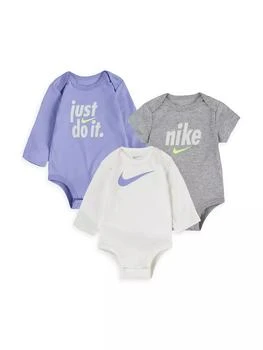 推荐Baby's 3-Pack Nike Bodysuit Set商品