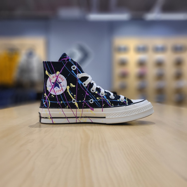匡威直邮, Converse | 【韩国直邮|包邮包税】匡威共用 CHUNK TAYLOR 70 PAINTER 黑色 高鞋 CHUCK 70 HI 黑色/HYPER MAGENTA/EGRET 170801C商品图片 额外9折, 包邮包税, 额外九折