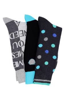 Lorenzo Uomo是什么牌子, Lorenzo Uomo | 3-Pack Cotton Crew Socks商品图片 5.5折