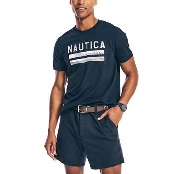 Nautica | Men's Sustainably Crafted Sailing Club Graphic T-Shirt商品图片,6折×额外8折, 额外八折