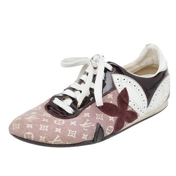 lv低帮鞋, [二手商品] Louis Vuitton | Louis Vuitton Multicolor Monogram Fabric And Patent Leather, Suede Low Top Sneakers Size 37.5商品图片 8折, 满1件减$100, 满减