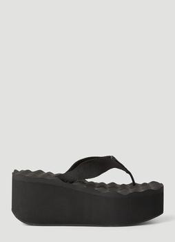 alexander wang鞋真假, Alexander Wang | AW Warp Wedge Sandals in Black商品图片 