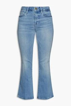 FRAME | Le Crop Mini Boot faded mid-rise bootcut jeans,商家THE OUTNET US,价格¥263