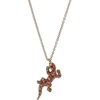 推荐Swarovski Women's Necklace - Lizard Rose Gold Plated Rainbow Crystal Pendant | 5546230商品