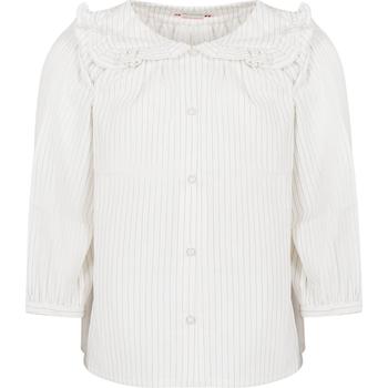 商品White Striped Shirt For Girl图片