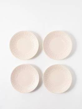 Sensi Studio | Set of four Waves ceramic dessert plates,商家MATCHES,价格¥1099