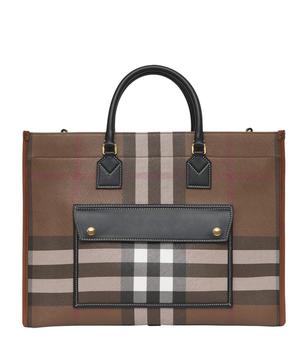 burberry tote, Burberry | Medium Check Freya Tote Bag商品图片 