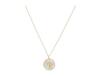 Kate Spade | In The Stars Mother-of-Pearl Capricorn Pendant Necklace商品图片,7.6折, 独家减免邮费