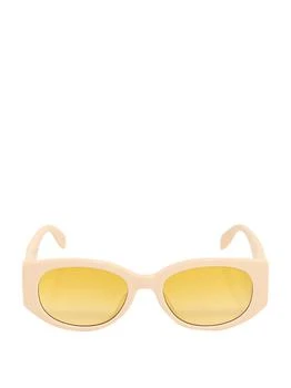 推荐Alexander McQueen Eyewear Oval Frame Sunglasses商品