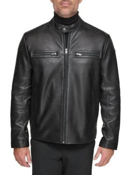 推荐Bantam Leather Moto Jacket商品