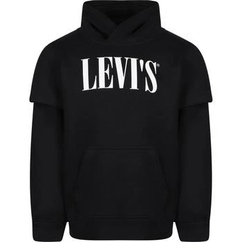 Levi's | Logo hoodie with sewn in sleeves in black 6折×额外8.5折, 额外八五折